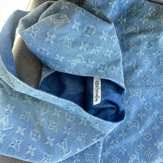 Handmade Fully Lined Denim Market Bag