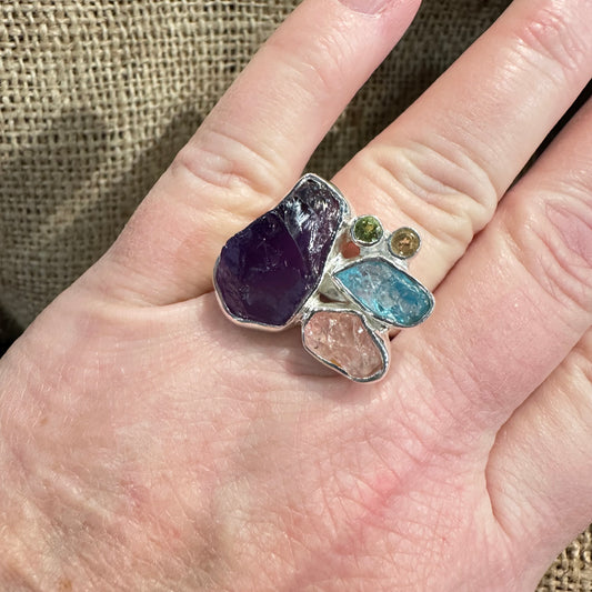 Spring Sterling Silver Ring