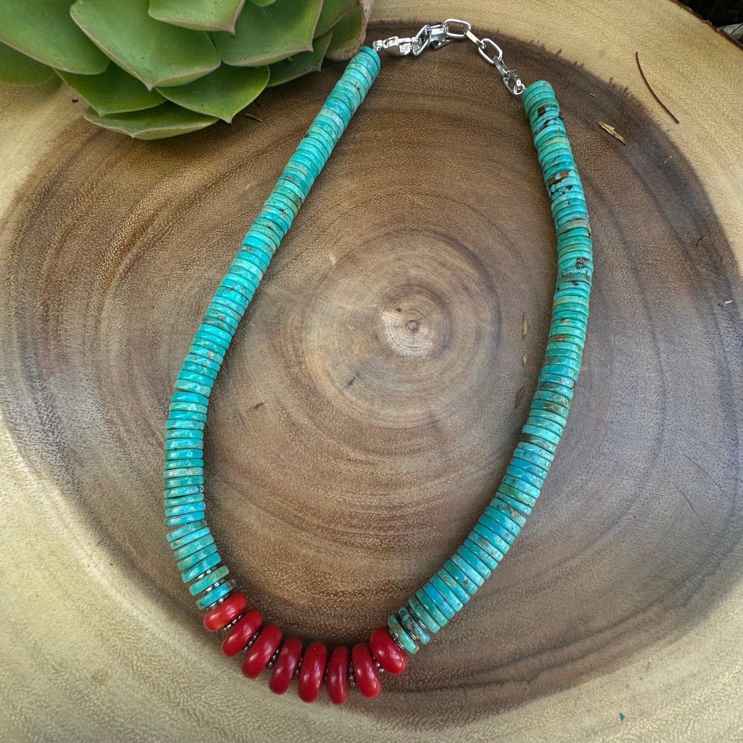 Turquoise Coral Navajo Pearl Statement Necklace