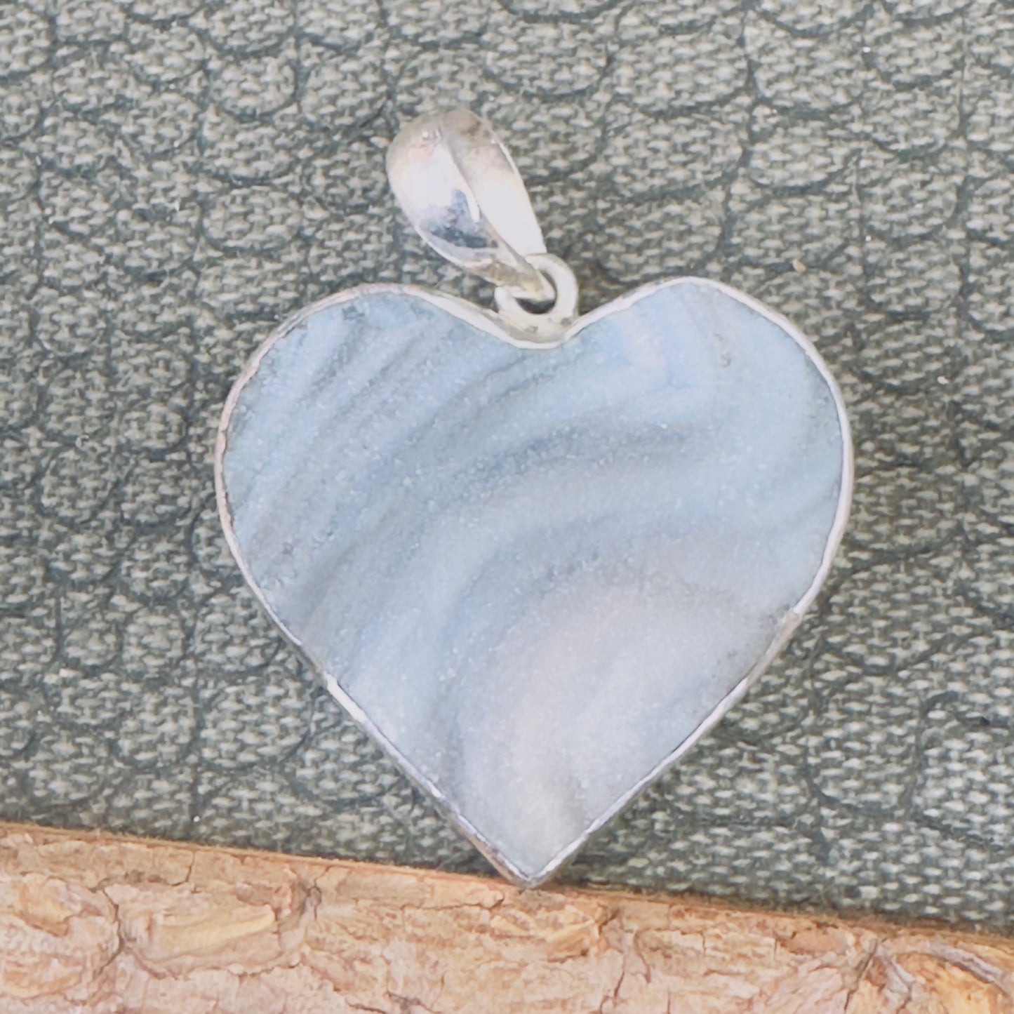 Sale - 1.8" Druzy Sterling Silver Pendant Necklace (18")