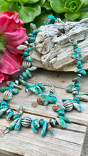 Load image into Gallery viewer, E0659 Navajo Pearls Turquoise Earrings (2.4”)
