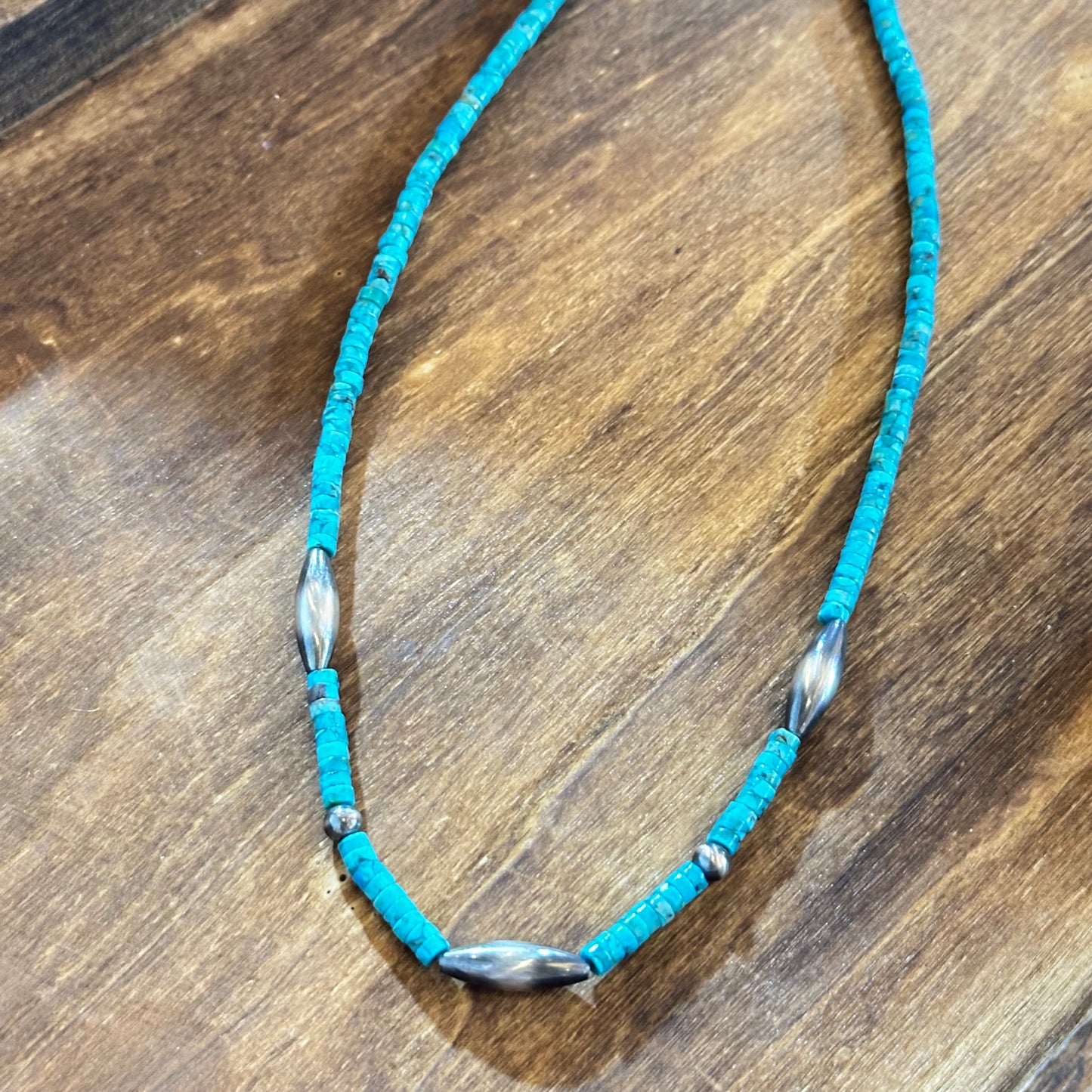 Arizona Turquoise Navajo Pearl Necklace 18”-20”