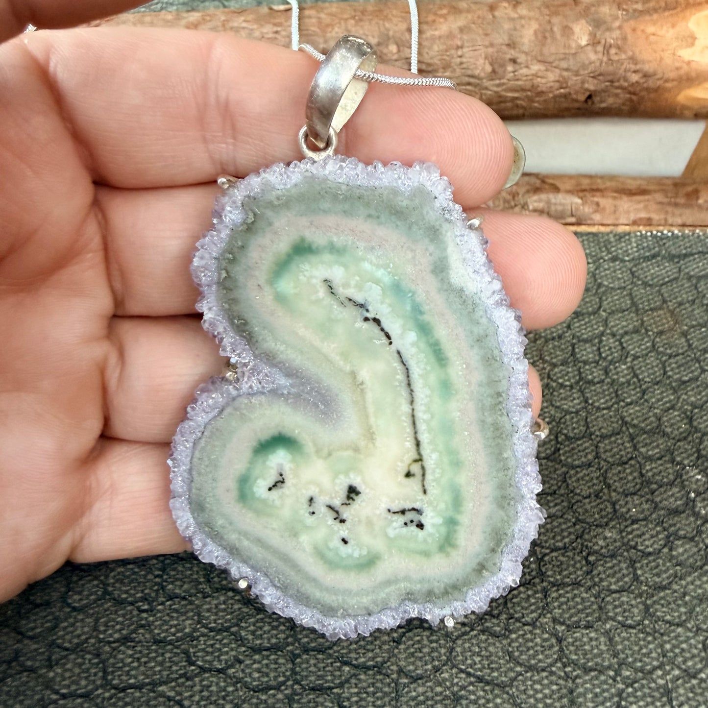 Sale - 3.2” Statement Amethyst Sterling Silver (18”)