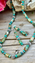 Load image into Gallery viewer, N0757 Turquoise Navajo Pearls Necklace (20”-22”)
