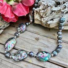 Load image into Gallery viewer, N0755  Abalone Pearls Necklace (20”-22”)
