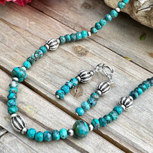 Load image into Gallery viewer, N0753  Navajo Pearl Turquoise Necklace (18”-20”)
