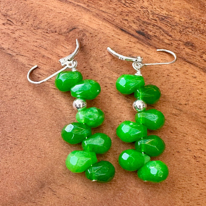 Jade Earrings 1.75"