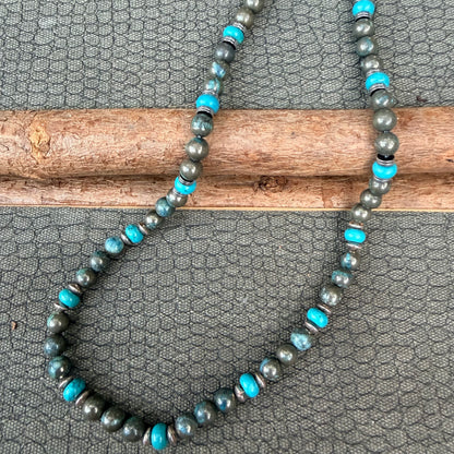 Sale - 18”-20”  Hematite Agate Necklace