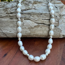 Load image into Gallery viewer, Cultured Pearl &amp; Sterling Silver Necklace
