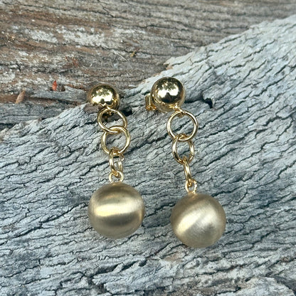 E0733 Gold Earrings (2.1”)