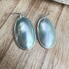 Load image into Gallery viewer, Mabe Pearl Earrings (1.75”)
