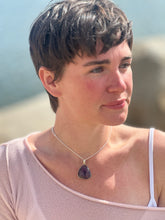 Load image into Gallery viewer, Amethyst 1.5” Necklace 18”
