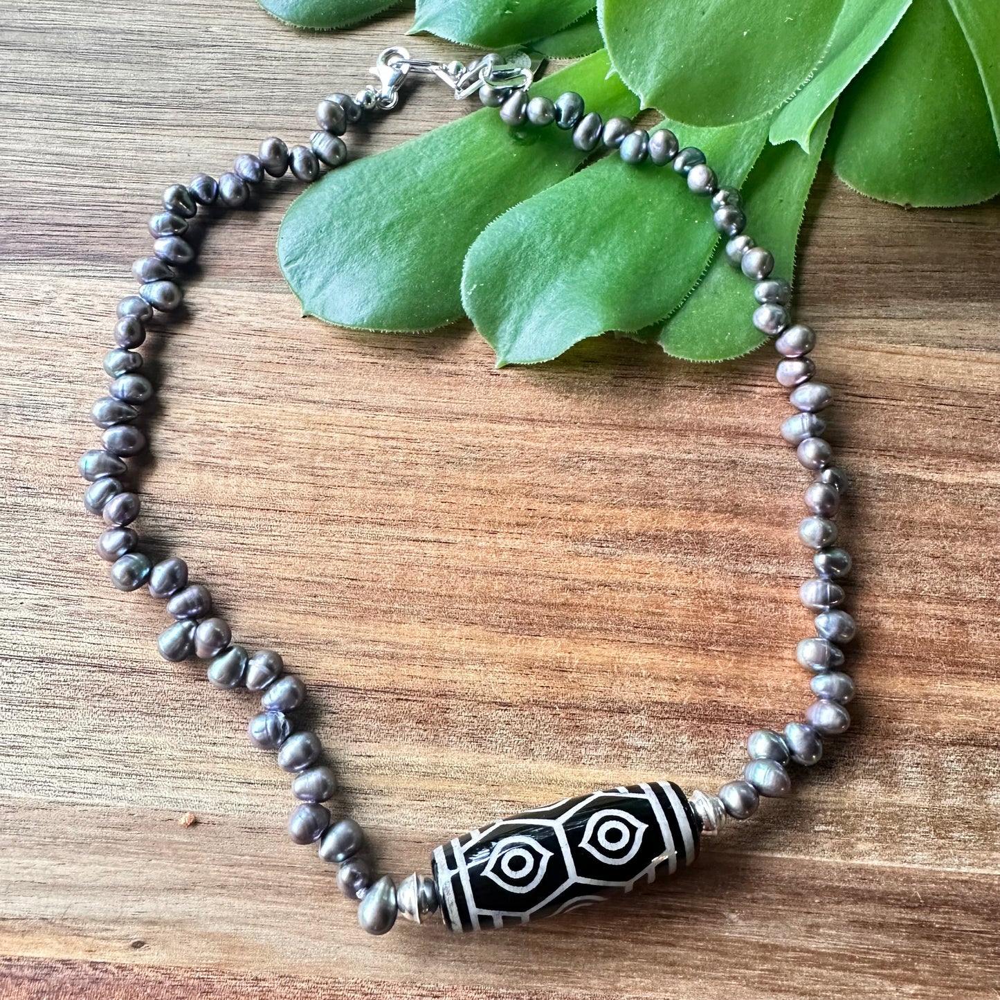 Pearl Agate Necklace