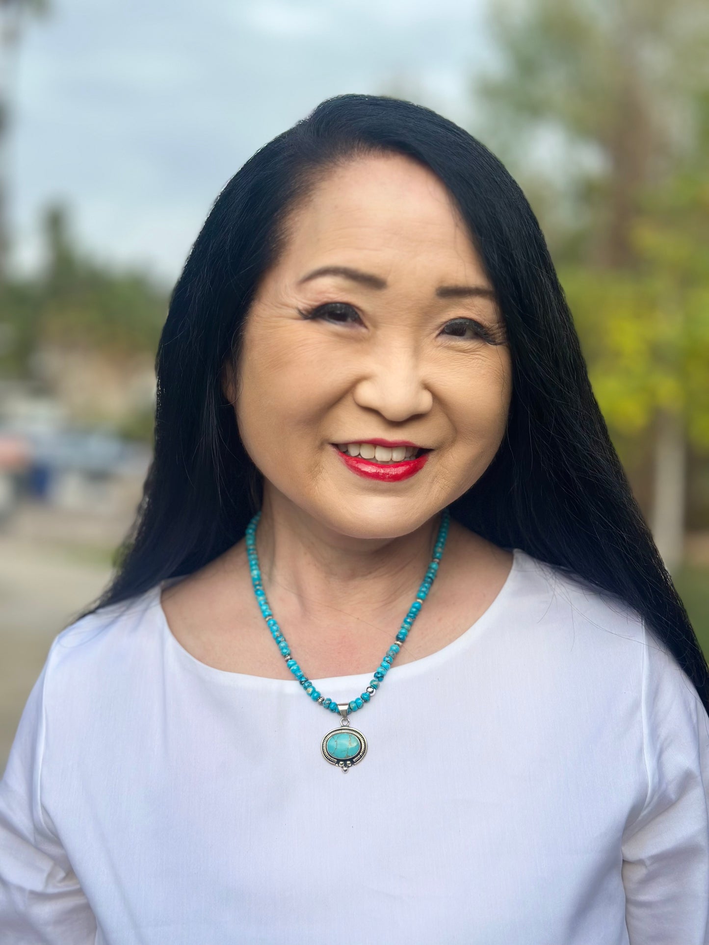 Turquoise Navajo Pearls Necklace (18”-20”)