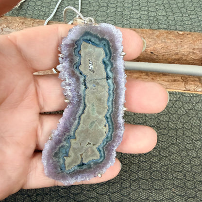 Sale - 4” Statement Amethyst Sterling Silver (18”)