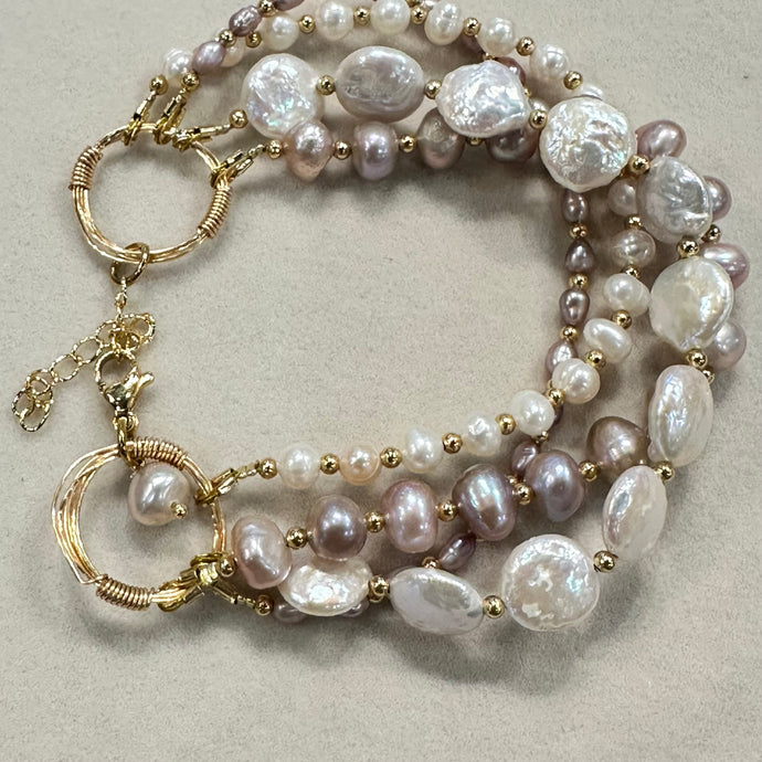 Pearl Gold Bracelet