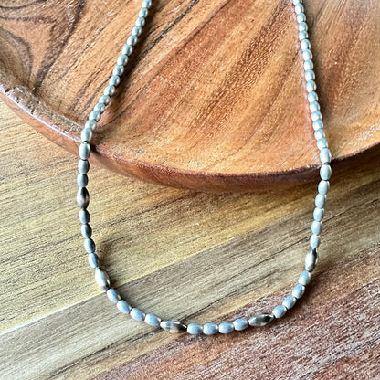 Hemitate Sterling Necklace (17”-19”)