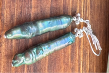 Load image into Gallery viewer, Linear Pearl Earrings
