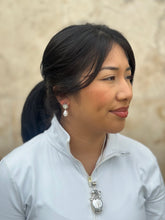 Load image into Gallery viewer, Pearl Earrings 2”
