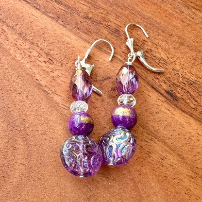 Summer Quartz Picasso Earrings 2"