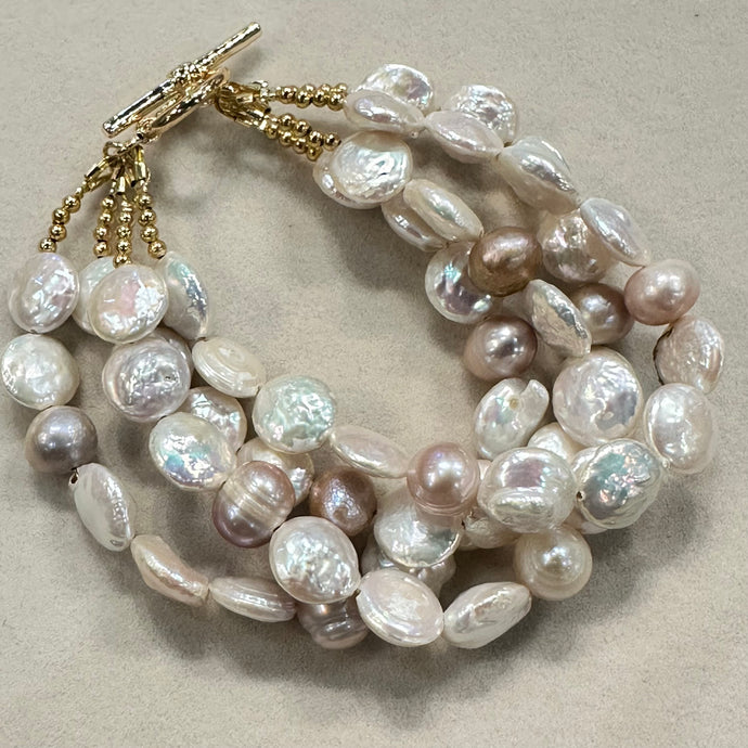 Pearl Gold Bracelet