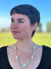 Load image into Gallery viewer, Baroque Pearl Sterling Necklace (22&quot;-24&quot;)
