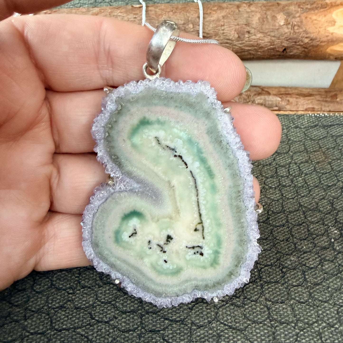 Sale - 3.2” Statement Amethyst Sterling Silver (18”)