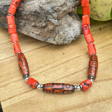 Load image into Gallery viewer, Coral Agate Necklace (18”-20”)
