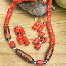 Load image into Gallery viewer, Coral Agate Necklace (18”-20”)
