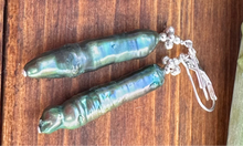 Load image into Gallery viewer, Linear Pearl Earrings
