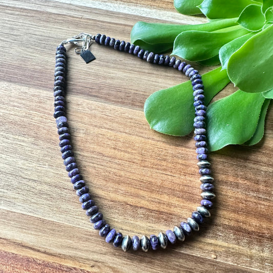 Charoite Navajo Pearls