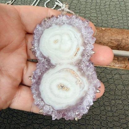 Sale - 3.5” Statement Amethyst Sterling Silver (18”)