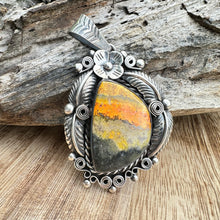 Load image into Gallery viewer, Bumble Bee Jasper Pendant 3” Necklace
