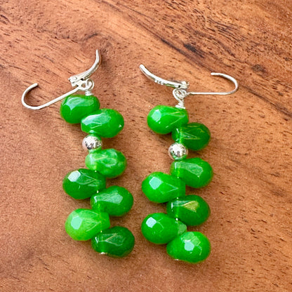 Jade Earrings 1.75"