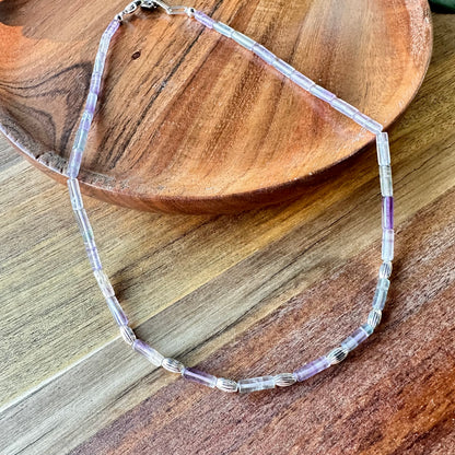 Fluorite Sterling Necklace (17”-19”)