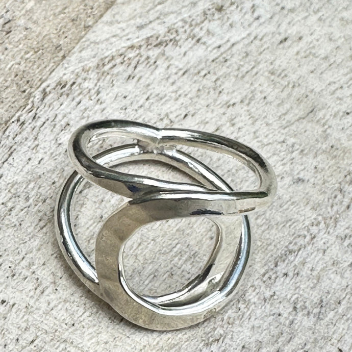 Taxco Hammered Sterling Silver Ring