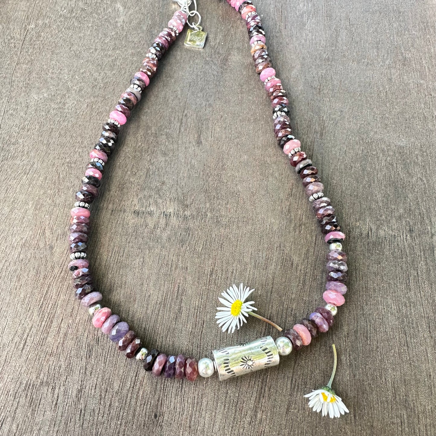Tourmaline Barrel Necklace