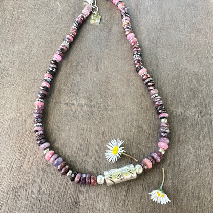 Tourmaline Barrel Necklace