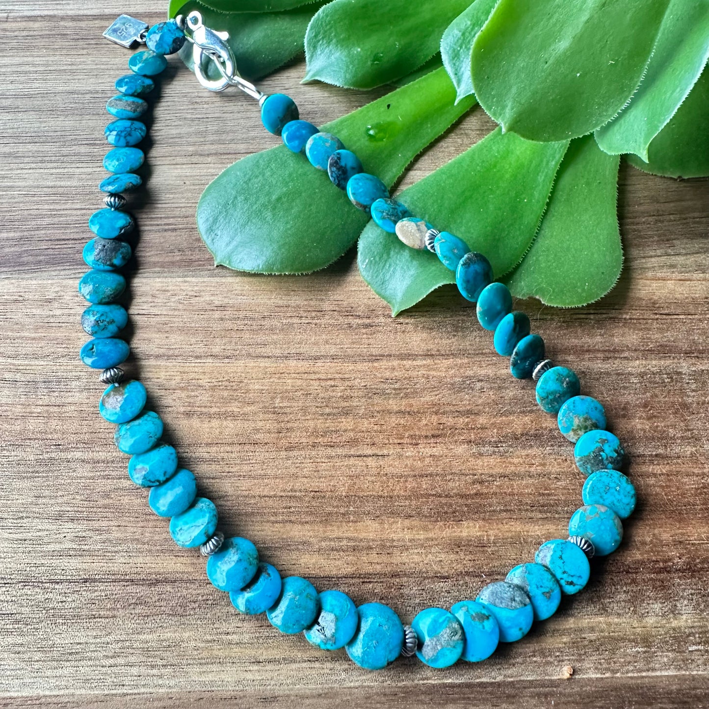 Turquoise Navajo Pearls Necklace (17”-19”)