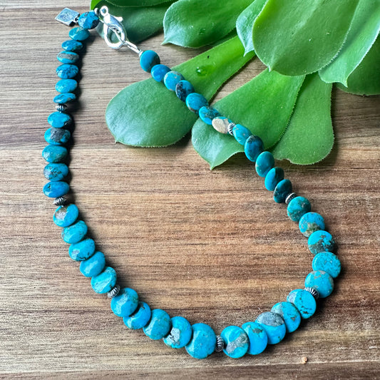 Turquoise Navajo Pearls Necklace (17”-19”)