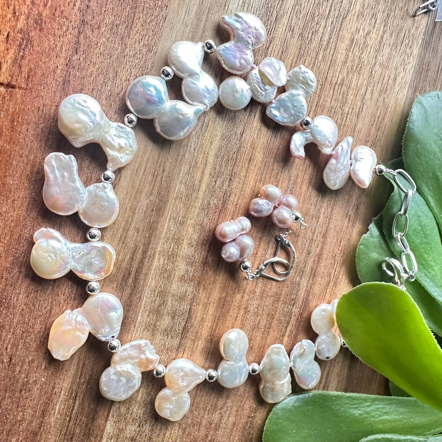 Pearl Statement Necklace (18”-20”)