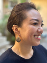 Load image into Gallery viewer, Mexico Aztec Mayan Copper Earrings 1.75”
