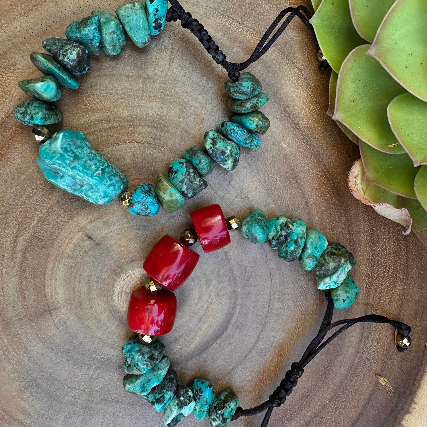 Turquoise Coral Navajo Pearl Adjustable Bracelet