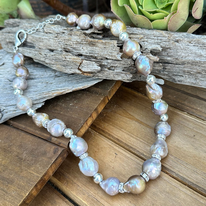 N0568 Baroque Pearls Necklace (18”-20”)