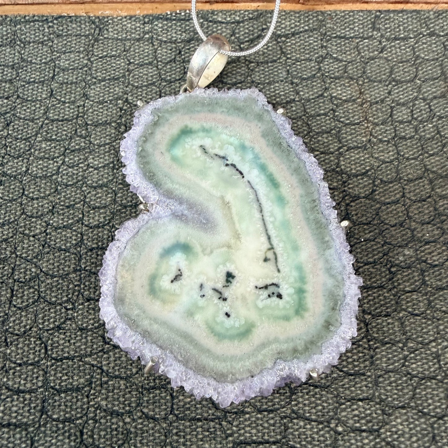 Sale - 3.2” Statement Amethyst Sterling Silver (18”)