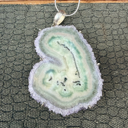 Sale - 3.2” Statement Amethyst Sterling Silver (18”)