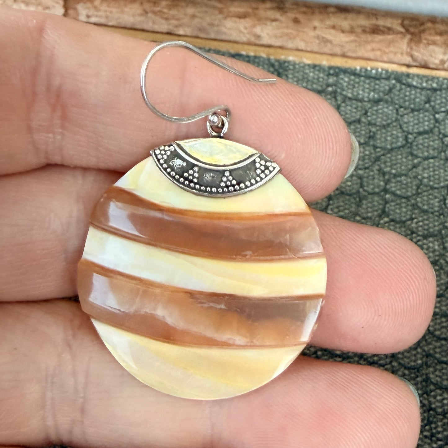 Sale -  Nautilus Shell Sterling Silver Earrings