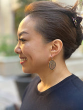 Load image into Gallery viewer, Mexico Aztec Mayan Copper Earrings 1.7”
