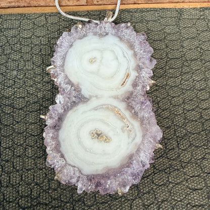 Sale - 3.5” Statement Amethyst Sterling Silver (18”)