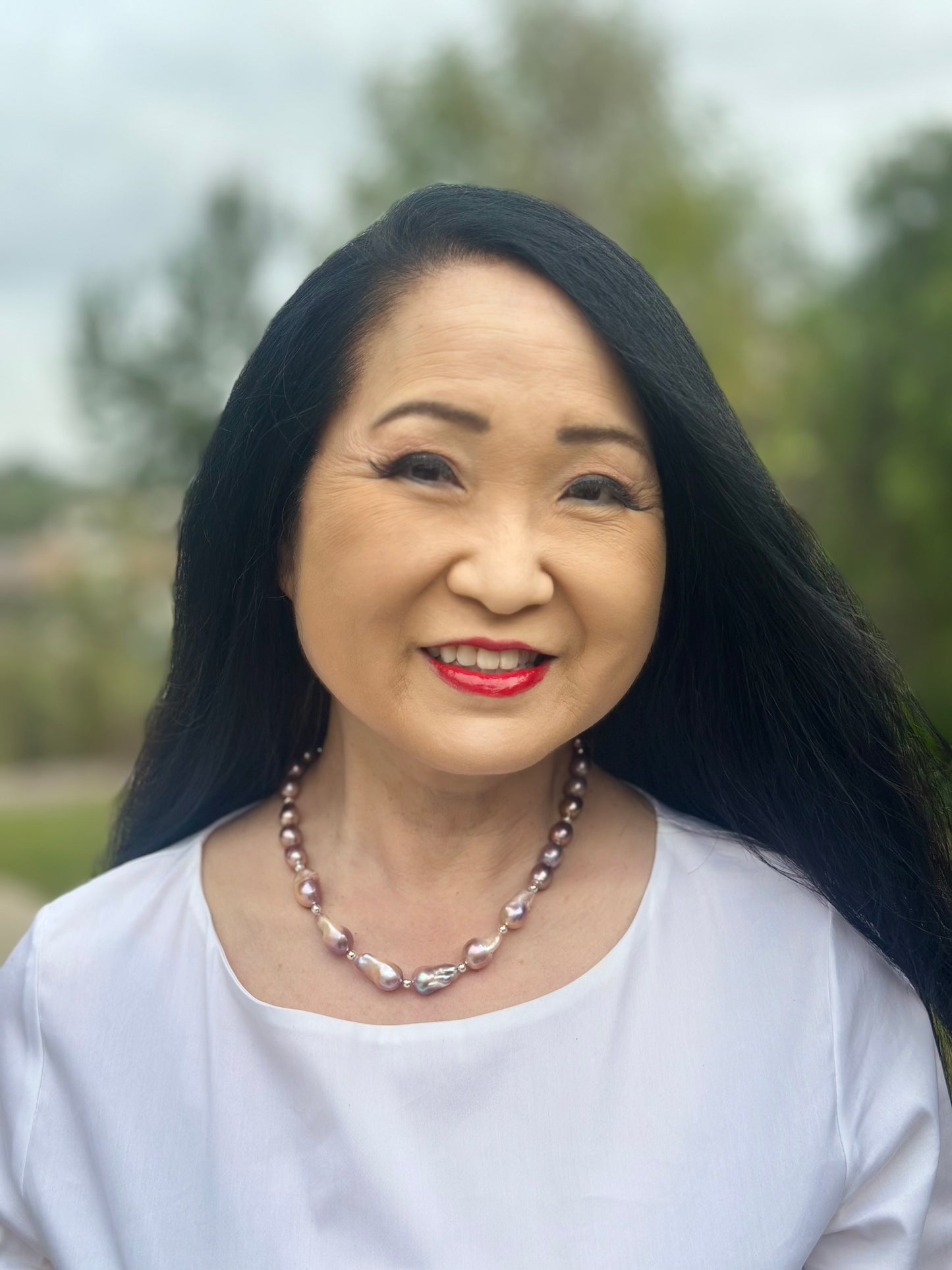 Baroque Pearl Sterling Necklace (18”-20”)